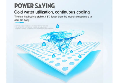 12V Water Circulation Bed Ice Sleeping Pad Cooling Pad Water-cooled Refrigeration Mattress Cooling Fan Conditioner Air Condition