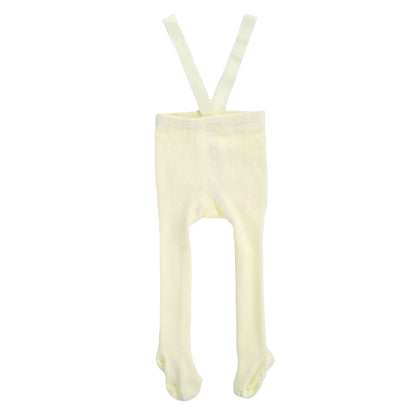 Wholesale Babys Cotton Suspender Pantyhose Infants Baby Girls Boys Cute Solid Color High Waist Bandage Overall Leggings Tights
