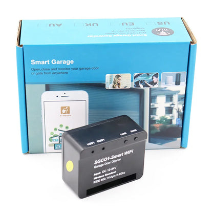 Smart WiFi Garage Door Opener Controller, APP Remote Control from Anywhere, No Hub Needed, History Record/Set Timer/Schedule