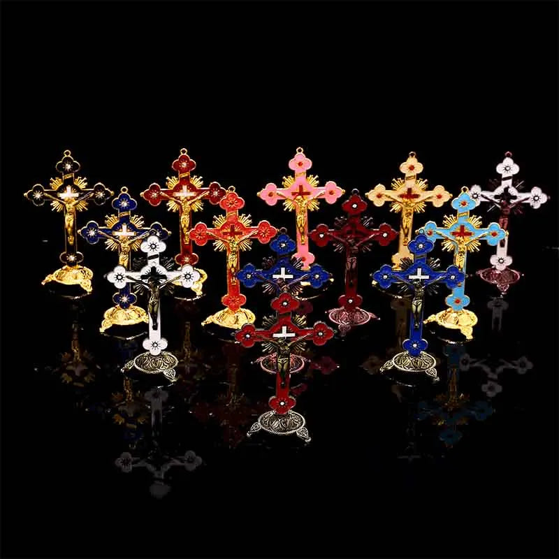 Big cross crucifix station christ catholic jesus statue large religious prayer church decoration car church decoration