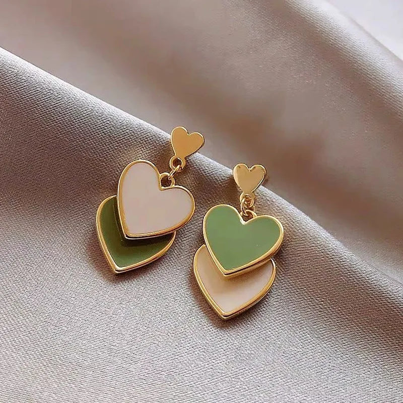 Daily Red Hearts Girls Doop Earrings Love Funny Bohemian Earrings 2024 Fashion New Women Accessories