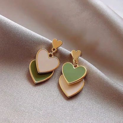 Daily Red Hearts Girls Doop Earrings Love Funny Bohemian Earrings 2024 Fashion New Women Accessories