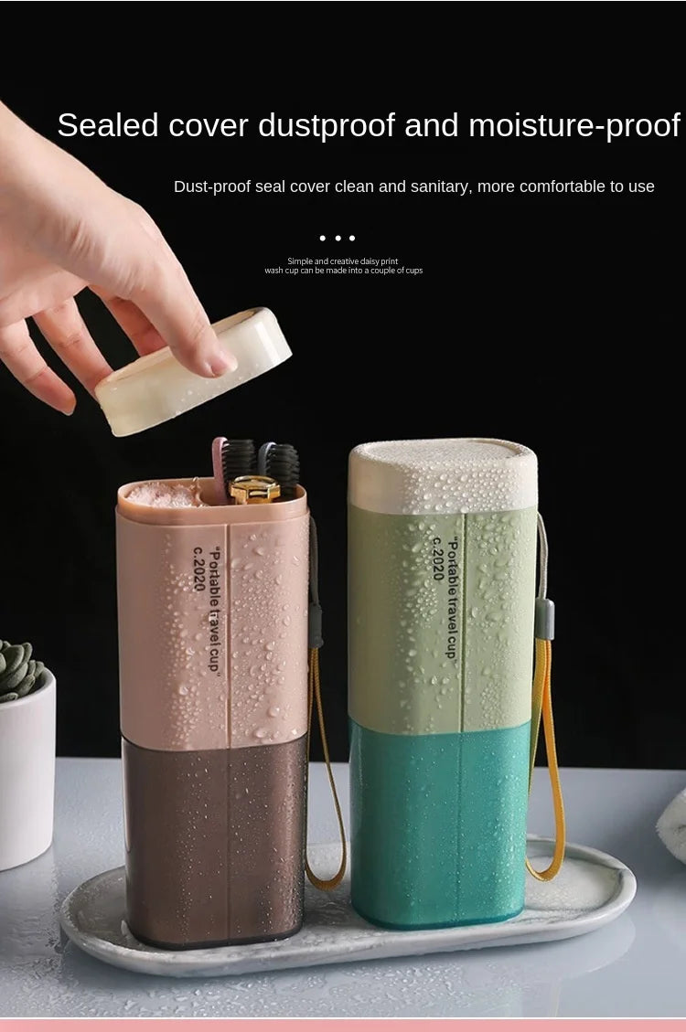 Travel Portable Toothbrush Toothpaste Holder Storage Case Box Organizer Household Storage Cup Outdoor Holder Bathroom Accessorie