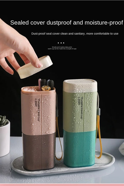 Travel Portable Toothbrush Toothpaste Holder Storage Case Box Organizer Household Storage Cup Outdoor Holder Bathroom Accessorie