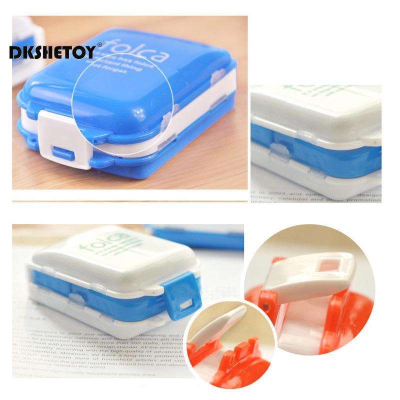 Pocket Pill case Folding Multi-layer Medicine Pills Storage cases Vitamin Drug  Box organizer Container pharmacy Box coffret
