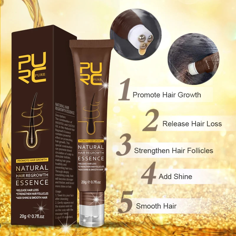 PURC Ginger Hair Serum Smoothing Shiny Strengthen Hair Scalp Treatment Hair Care Products