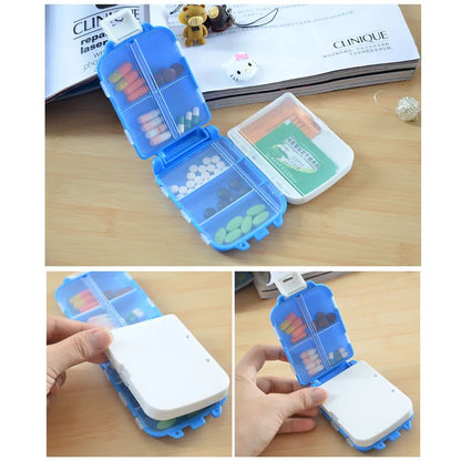 Folding Pill Case Medicine Drug Pills organizer storage Boxs Portable pharmacy Capsule Tablet Container Empty pillbox Cases