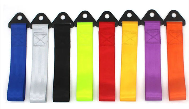High-Strength Nylon Auto Trailer Ropes Tow Strap Universal Car Racing Tow Ropes Auto Trailer Ropes Bumper Trailer Towing Strap