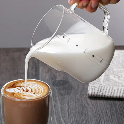 Coffee Latte Milk Frothing Jug Milk Frother Pitcher Stainless Steel Jug Espresso Barista Pitcher Milk Pot Coffee Accessories