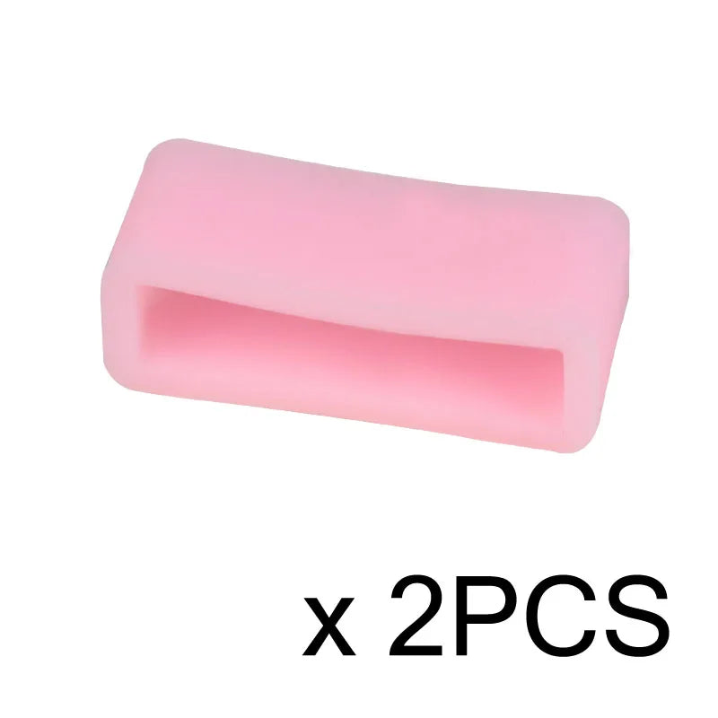 2PCS Watch Accessories Silicone Bezel Ring Watch Loop For Rubber Strap Loop Rubber Band Buckle With Ring Withings Loop