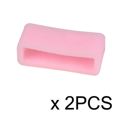 2PCS Watch Accessories Silicone Bezel Ring Watch Loop For Rubber Strap Loop Rubber Band Buckle With Ring Withings Loop