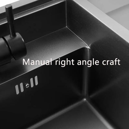 Black Kitchen sink Hidden Single bowl Bar Small Size sink Stainless Steel Balcony sink Concealed black kitchen sink Bar sink