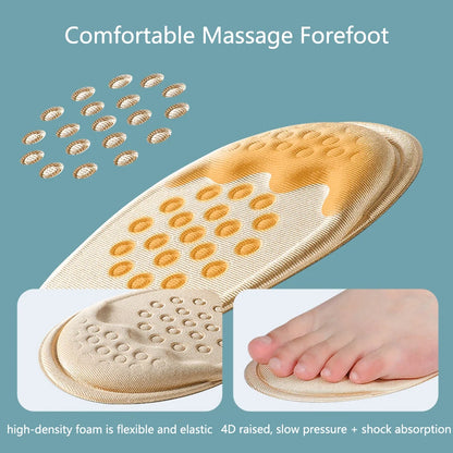 Half Insoles for Shoes Non-slip Sole Toe Plug Cushion High-density Foam Forefoot Pads Man Women Inserts for Shoes Size Reducer