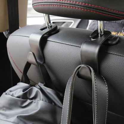 Universal Car Seat Back Hook Phone Holder PP Car Accessories Interior Portable Storage Hook for Car Bag Purse Cloth Hanger Drop