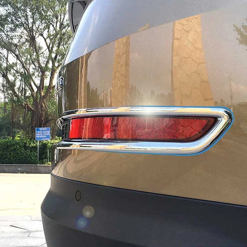 For Skoda Kodiaq Accessories 2017 2018 2019 2020 ABS Chrome Car Rear Back Fog Light Lampshade Cover Trim Auto Styling Sticker