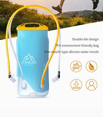 AONIJIE Soft Flask Water Bottle Folding Collapsible Water Bags TPU Free For Running Hydration Pack Waist Bags SD09/10 250/500ml