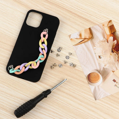 Mobile Phone Straps Phone Pendant Lanyard Decoration Phone Case Anti Lost Chain Beaded Secure for DIY Phone Case Accessory