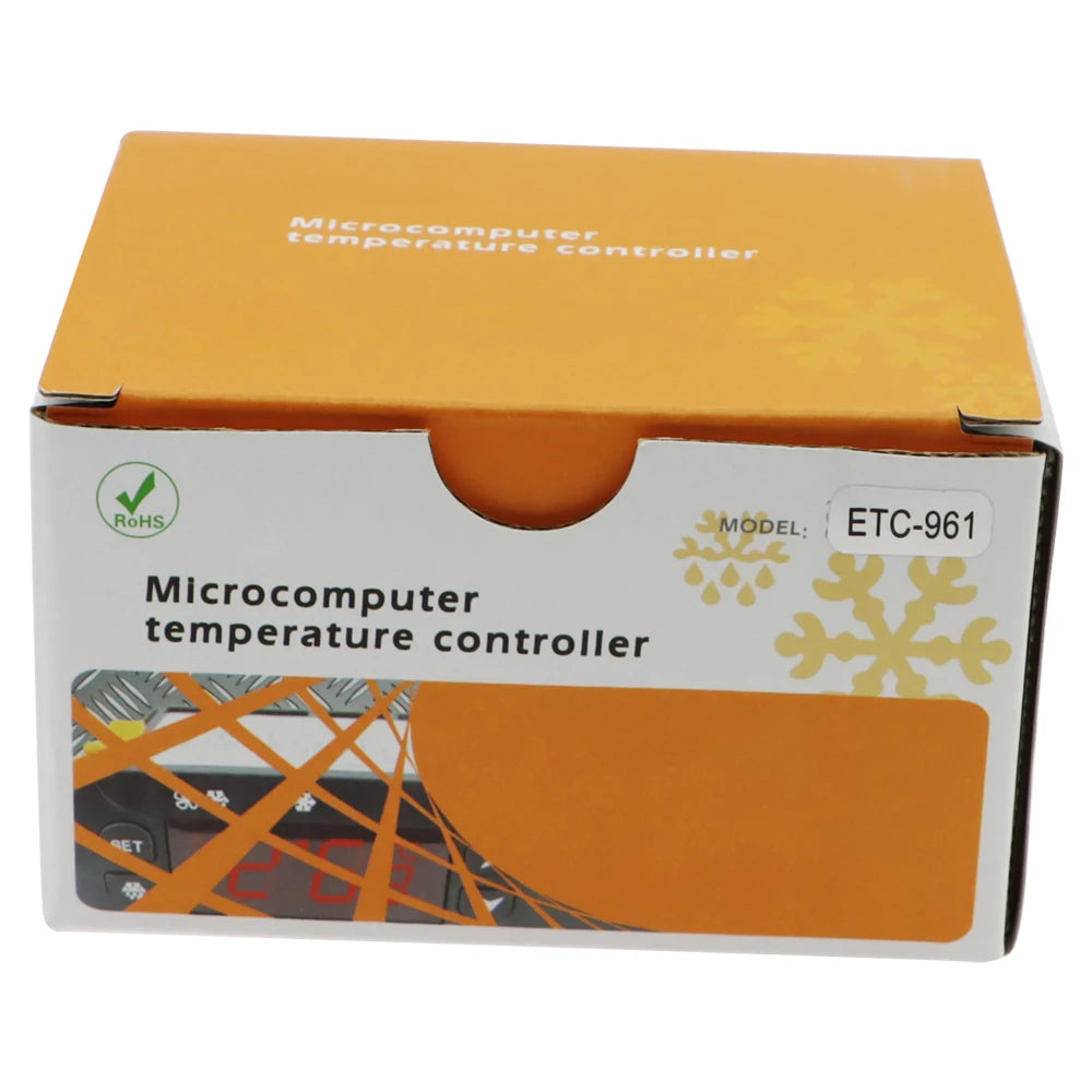 ETC-961 Mini Temperature Controller Microcomputer thermostats Digital Thermostat Refrigeration Alarm 220V NTC sensor 40% off