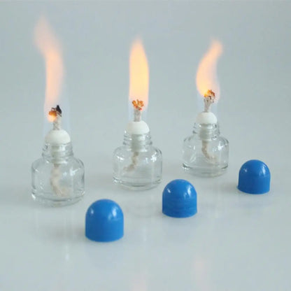 25ml Glass Alcohol Burner Lamp 6.5cm*4.3cm Chemistry Laboratory Biological Heating Equipment Educational Supplies