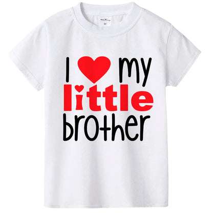 Matching Shirts Sibling Shirts Set of 2 I Love My Big Brother Little Brother Matching Sibling Shirts Baby Shower Gifts