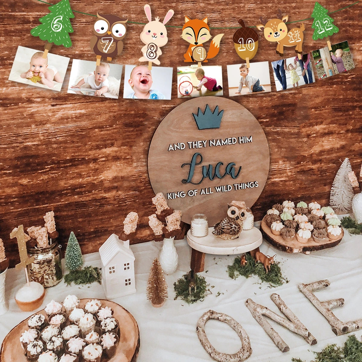 Staraise Woodland Animal Party Safari Jungle DIY Party Decor Birthday Party Decoration Kids Woodland Theme Party Baby Shower