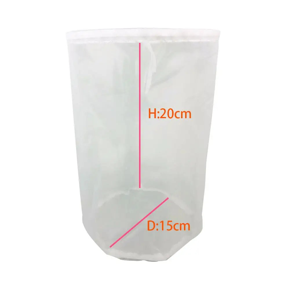 Beer Filter Bag Reusable Nylon Homebrew Beer Wine Brewing Strainer for Brewing Malt Boiling Wort Mash Strainer Tool