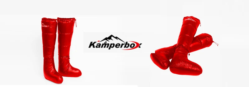 Camping Down Socks Down Booties Sleeping Bag Socks Down Boots Camping Sleeping Boots  Kamperbox Sleeping Bag Down Booty