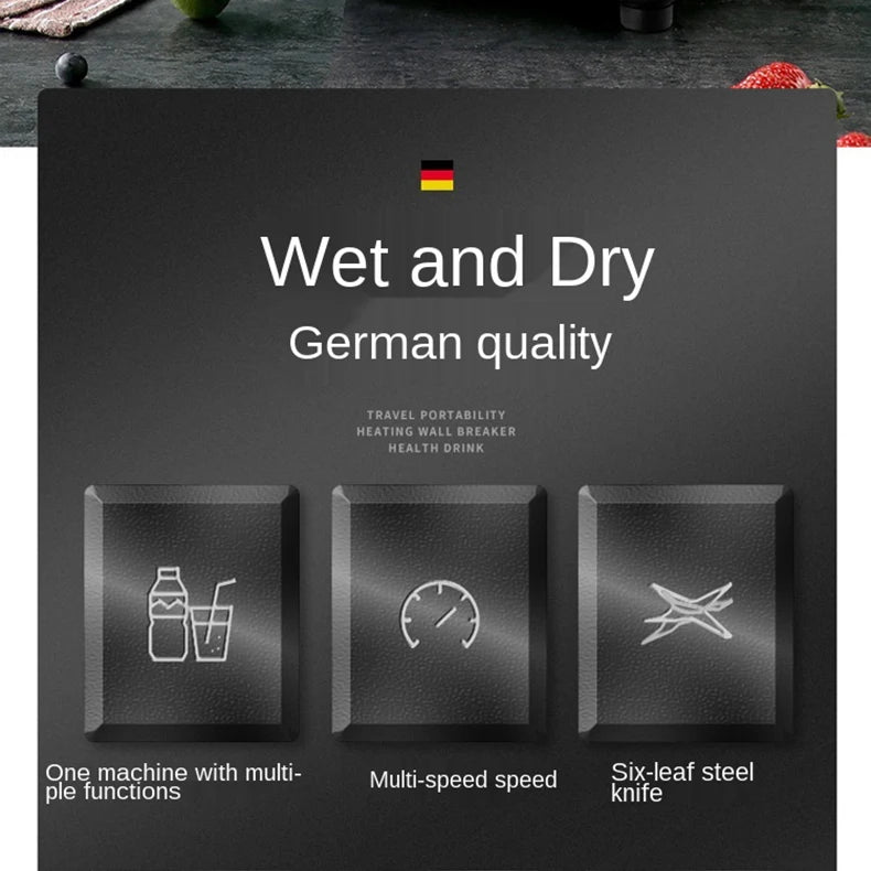 THANKSHARE 3000W Heavy Duty Commercial Grade Blender 6 Blades Mixer Juicer Fruit Food Processor Ice Smoothies BPA Free 2L Jar