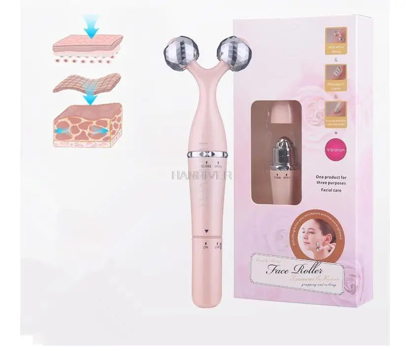 Facial electric Vibration Roller eye Massager relax Anti-aging Instrument Removal Wrinkle Device Slimming Face Skin Care tool