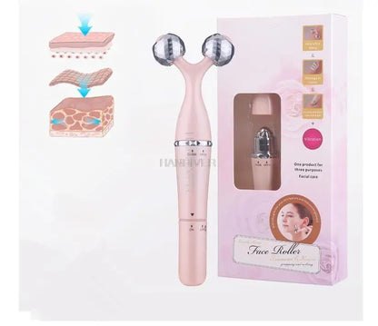 Facial electric Vibration Roller eye Massager relax Anti-aging Instrument Removal Wrinkle Device Slimming Face Skin Care tool