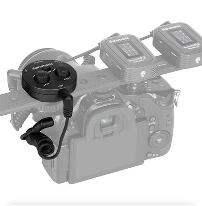 Saramonic AX1 Microphone Audio Adapter Mixer for DSLR Mirrorless Video Cameras Smartphones Recorders Laptops Youtube Streaming