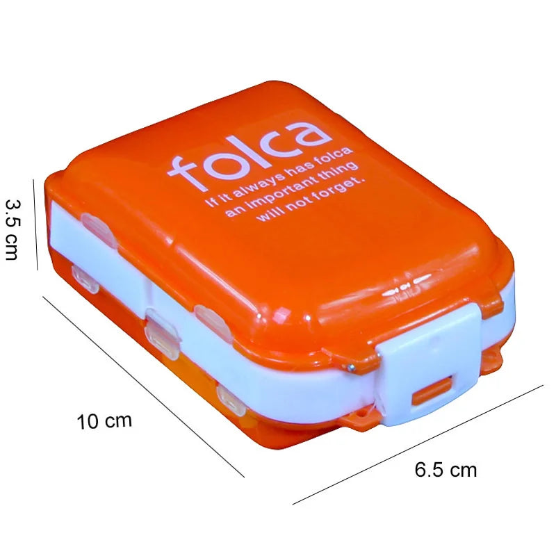 Folding Pill Case Medicine Drug Pills organizer storage Boxs Portable pharmacy Capsule Tablet Container Empty pillbox Cases