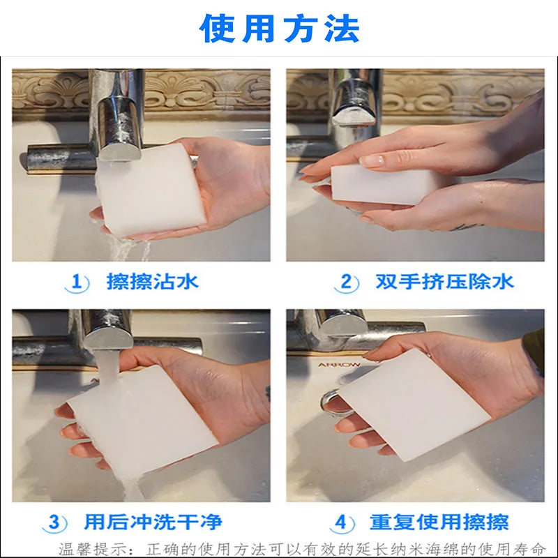 10/20/30/50Pcs Magic Sponge Eraser White Sponge Cleaning Sponges Kitchen Bathroom Cleaning Tools
