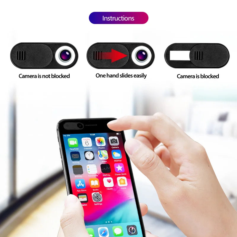 ANMONE Webcam Cover Privacy Protective Cover Mobile Computer Lens Camera Cover  Anti-Peeping Protector Shutter Slider