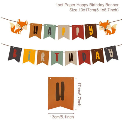 Staraise Woodland Animal Party Safari Jungle DIY Party Decor Birthday Party Decoration Kids Woodland Theme Party Baby Shower