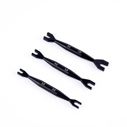3pcs Wrench 3-4mm 4.5-5mm 5.5-7mm Double End Universal Spanner Open End Wrenches For Rc Crawler Car HSP Traxxas  Axial SCX10