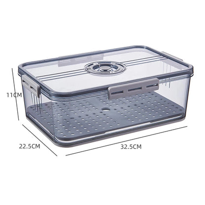 1PCS Timekeeping Kitchen Fridge Organizer Storage Box Lid Refrigerator Thickened Food Pantry Storage Drawer Box Containers Tools