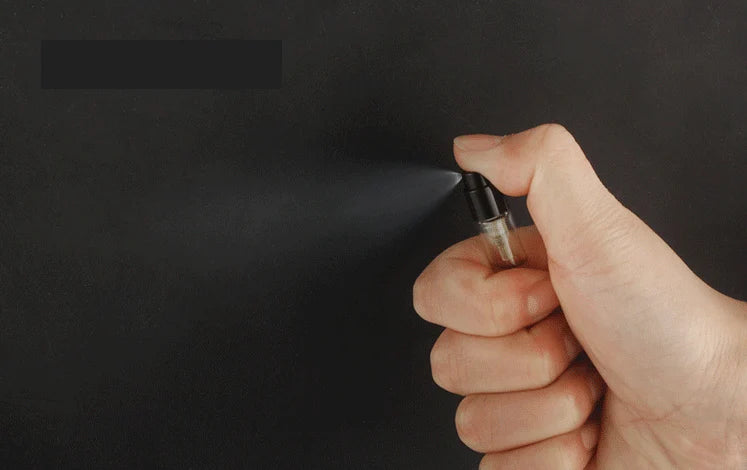 500pcs Invisible Springs Sprayer 1.5ml 1.8ml 2ml 2.5ml Bayonet Glass Perfume Bottle Sample Refillable For Fragrance Perfume