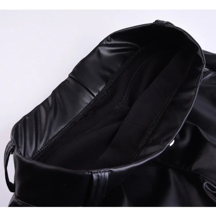 Leggings Women Sexy Hip Push Up Pants Low Waist Legging PU Leather Jegging Gothic Leggins Jeggings Legins 4 Colors