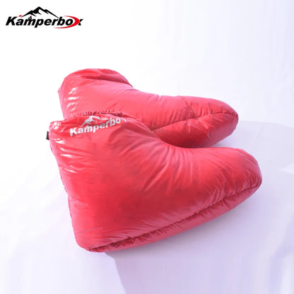Kamperbox Down Slippers Down Socks Camping Down Booties for Sleeping Bag Camping  Down Socks AQ3