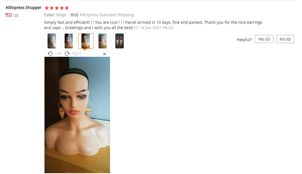 Mannequin Head Without Shoulders Female Head Model Manikin Mannequin Wig Scarf Glasses Hat Cap Display Wig Stand Head Doll Head