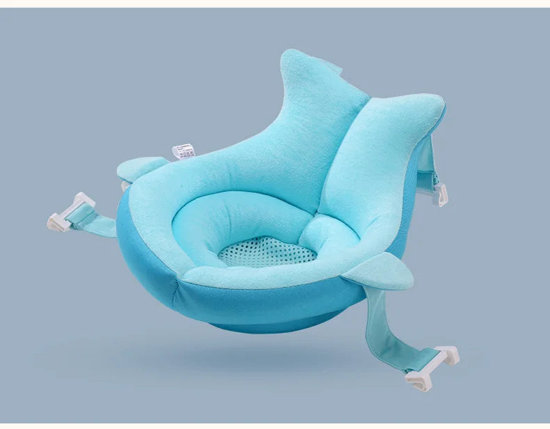 Baby Shower Bath Tub Pad Non-Slip Bathtub Mat Newborn Safety Security Bath Support Cushion Animal Soft Pillow Care Accessories