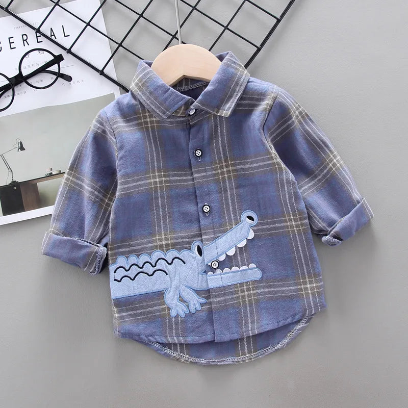 IENENS Baby Shirt Clothes Spring Thin Shirts Toddler Infant Boy Long Sleeve Tees Tops 1 2 3 4 Years Kids  Cotton Shirt