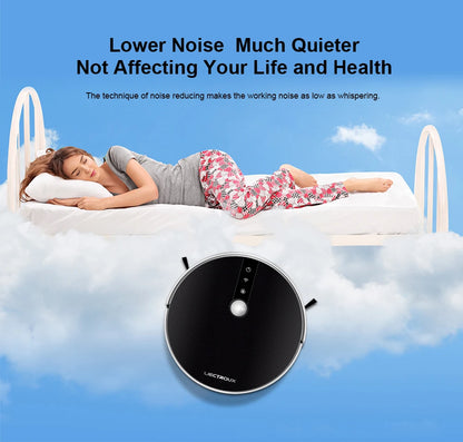 Robot Vacuum Cleaner LIECTROUX/LILIN C30B ,Map Navigation with Memory,Wifi APP Control,6000pa Suction,Smart Electric Water Tank
