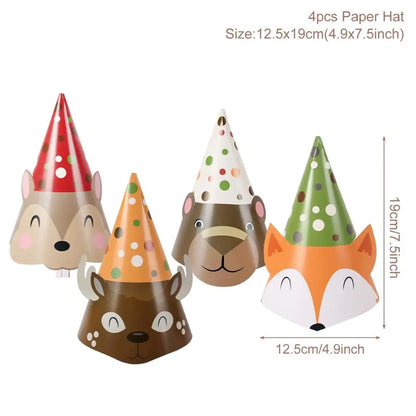 Staraise Woodland Animal Party Safari Jungle DIY Party Decor Birthday Party Decoration Kids Woodland Theme Party Baby Shower