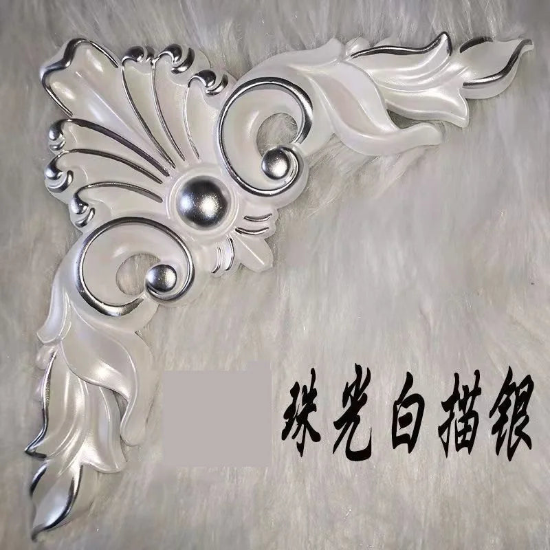 European corner carving ceiling ceiling corridor back wall decorative decals lamp pool accessories non-wood carving