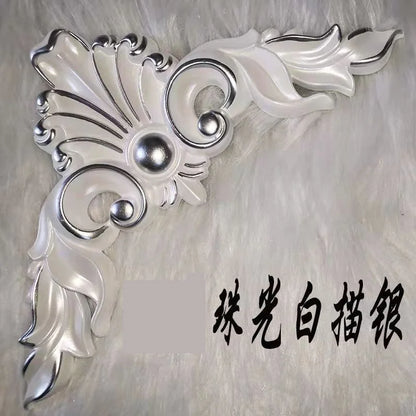 European corner carving ceiling ceiling corridor back wall decorative decals lamp pool accessories non-wood carving