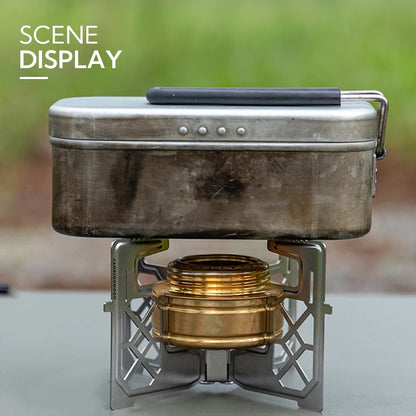 CAMPINGMOON AS-1/AS-ST Outdoor Small Picnic Equipment Alcohol Stove Brass Stove Liquid Alcohol Stove Head Portable Stove