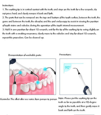 Water Flosser Cordless Dental Oral Irrigator for Teeth with LED Light and 3 / 5 Jet Tips, 4 Modes, Dental Calculus Remover