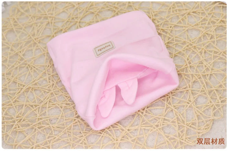 Baby Hat for Newborn Solid Color Cap Kids Bunny Hats Children Soft Cotton Breathable Sweat-Absorbent Boys Girls Baby Stuff